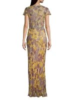 Bernadette Floral Silk Maxi Dress