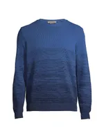 Embossed Cotton Sweater