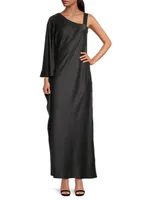 Grace One-Shoulder Silk Gown