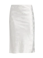 Aiden Floral Satin Skirt