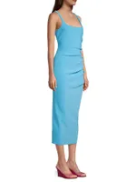 Karina Crepe Midi-Dress