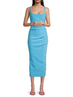 Karina Crepe Midi-Dress