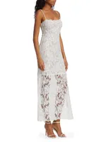 Reet Embellished Lace Slipdress