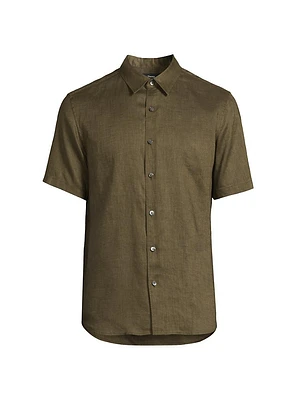 Irving Linen Short-Sleeve Shirt