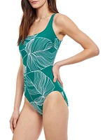 Natural Essence Squareneck One-Piece Swimsuit