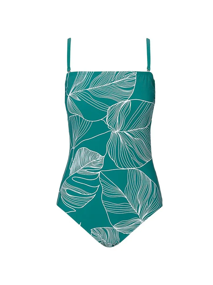 Natural Essence Bandeau One-Piece Swimsuit