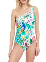 Mayurkia One-Shoulder One-Piece Swimsuit