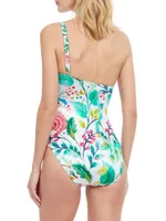 Mayurkia One-Shoulder One-Piece Swimsuit