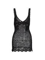 Femininity Crochet Open-Knit Tank