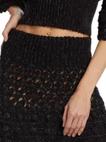 Femininity Crochet Miniskirt