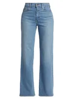 Faye High-Rise Stretch Wide-Leg Jeans