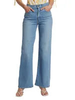 Faye High-Rise Stretch Wide-Leg Jeans