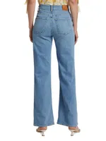 Faye High-Rise Stretch Wide-Leg Jeans