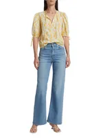 Faye High-Rise Stretch Wide-Leg Jeans