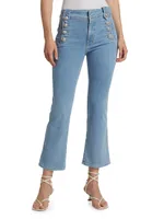 Robertson High-Rise Stretch Crop Flare Jeans