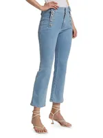 Robertson High-Rise Stretch Crop Flare Jeans