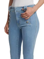 Robertson High-Rise Stretch Crop Flare Jeans