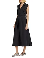 Soraya Sleeveless Poplin Midi-Dress