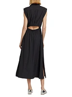 Soraya Sleeveless Poplin Midi-Dress