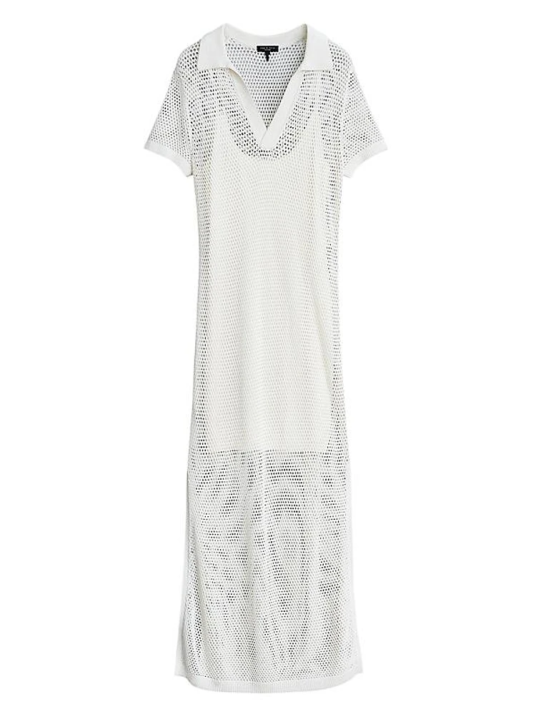 Leah Netted Polo Maxi Dress