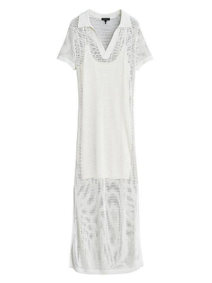 Leah Netted Polo Maxi Dress