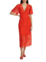 Eda Lace Midi-Dress