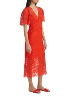 Eda Lace Midi-Dress