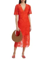 Eda Lace Midi-Dress