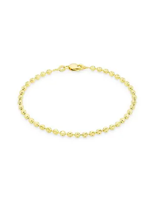 14K Yellow Gold Moon Chain Bracelet