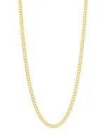 14K Yellow Gold Curb Chain Necklace