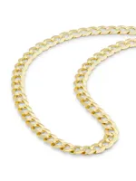 14K Yellow Gold Curb Chain Necklace