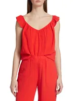 Annette Gauze Sleeveless Top