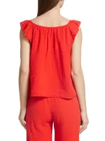 Annette Gauze Sleeveless Top