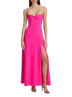 Twisted Strapless Gown