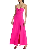 Twisted Strapless Gown