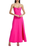 Twisted Strapless Gown