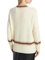 Collection Varsity Alpaca-Blend Pullover Sweater