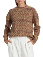 Yarn-Dyed Wool Pullover Sweater