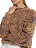 Yarn-Dyed Wool Pullover Sweater