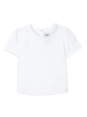 Baby Girl's & Little Daisy Stretch Cotton T-Shirt