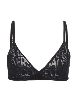 On Repeat Logo Mesh Bra