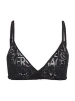 On Repeat Logo Mesh Bra