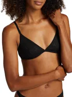 On Repeat Logo Mesh Bra