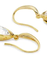 14K-Gold-Plated & Glass Crystal Drop Earrings