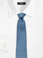 Grid Silk Tie