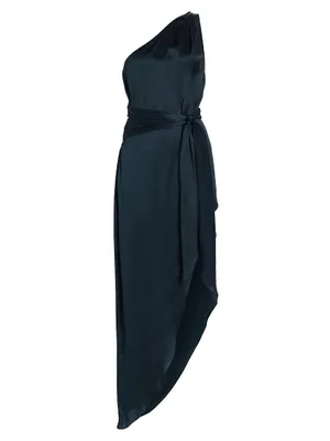 Palmira Silk One-Shoulder Maxi Dress