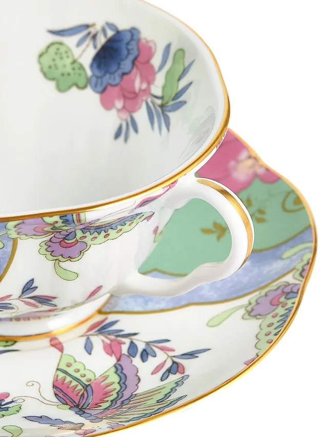 Wedgwood Butterfly Bloom Spring Blossom Teacup & Saucer