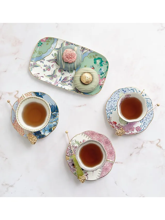 Butterfly Bloom Teacup & Saucer Set in Butterfly Posy