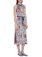 Cruz Beach Graphic Cotton-Blend Sleeveless Dress