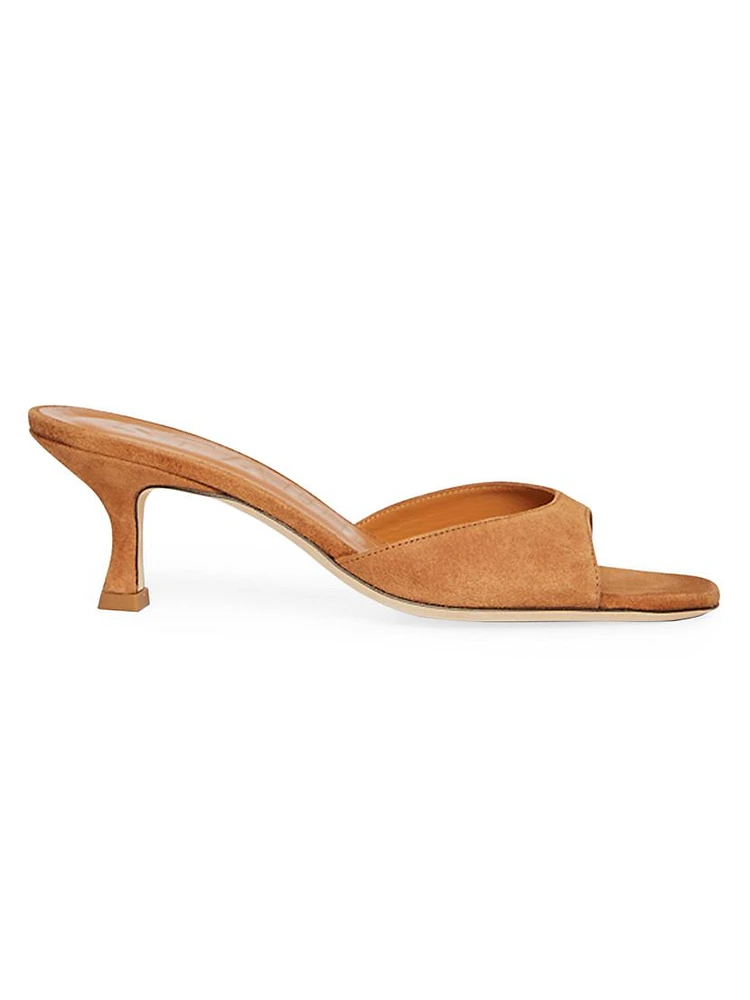 Brigitte Suede Mules